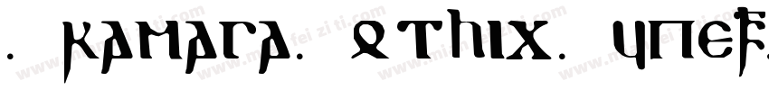 Dramaga Gothic Typef字体转换